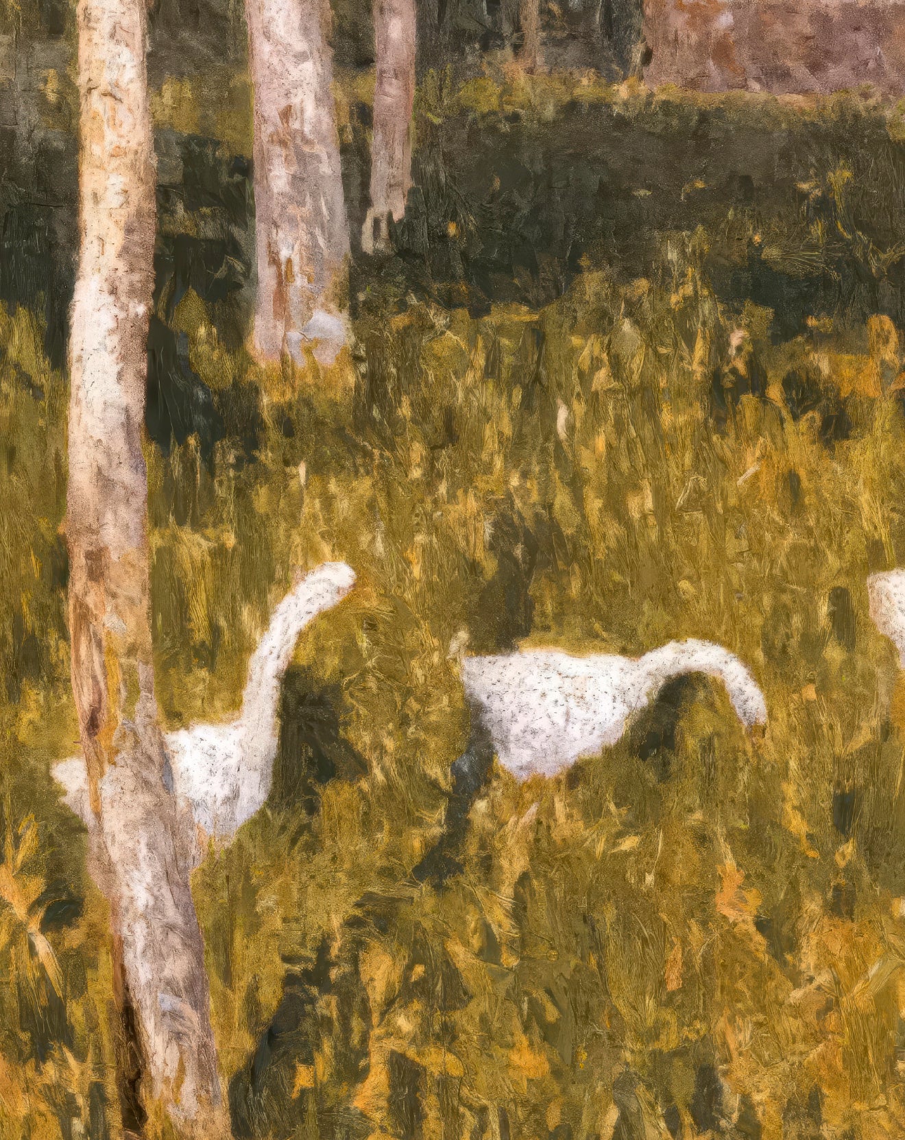 Geese in the Garden