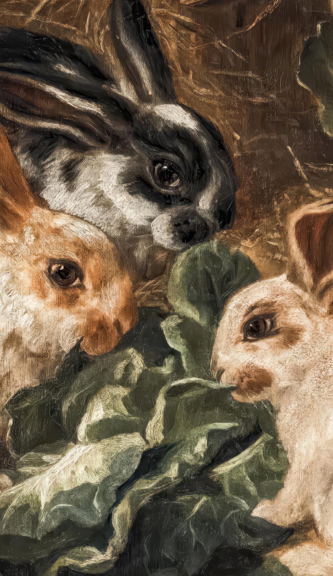 Rabbits In The Barn