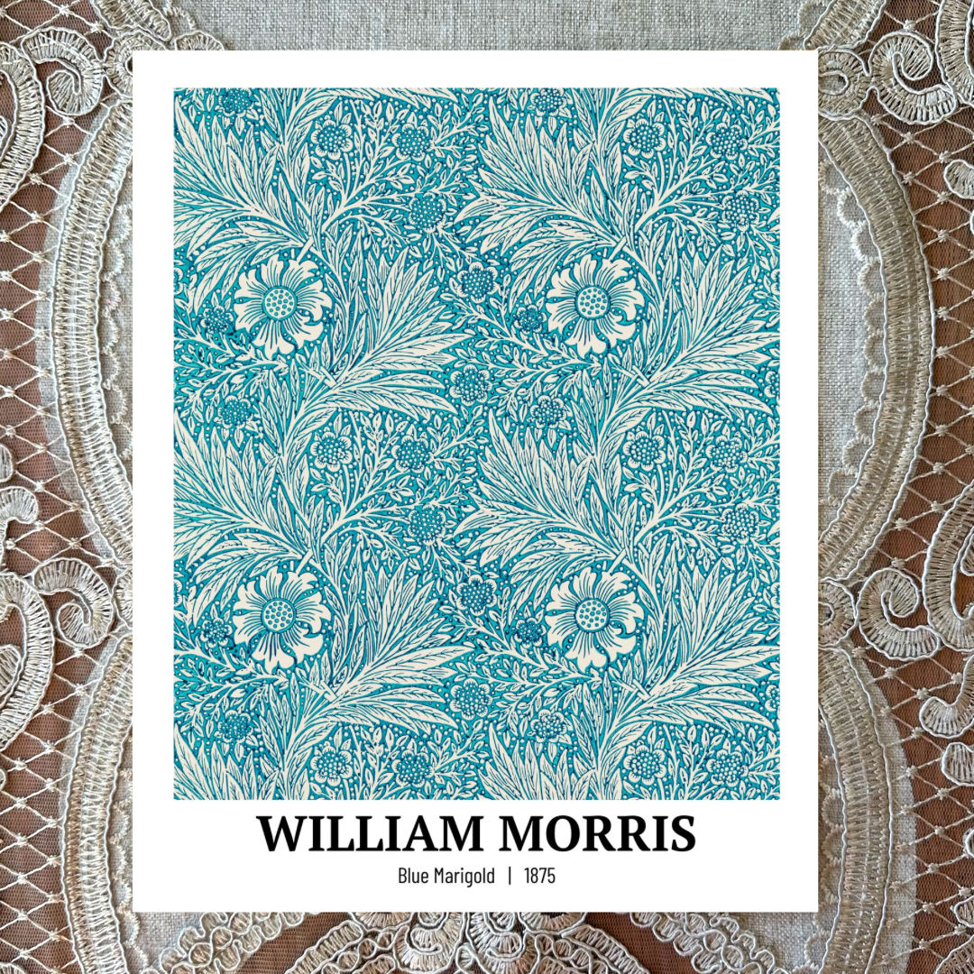 William Morris: Blue Marigold