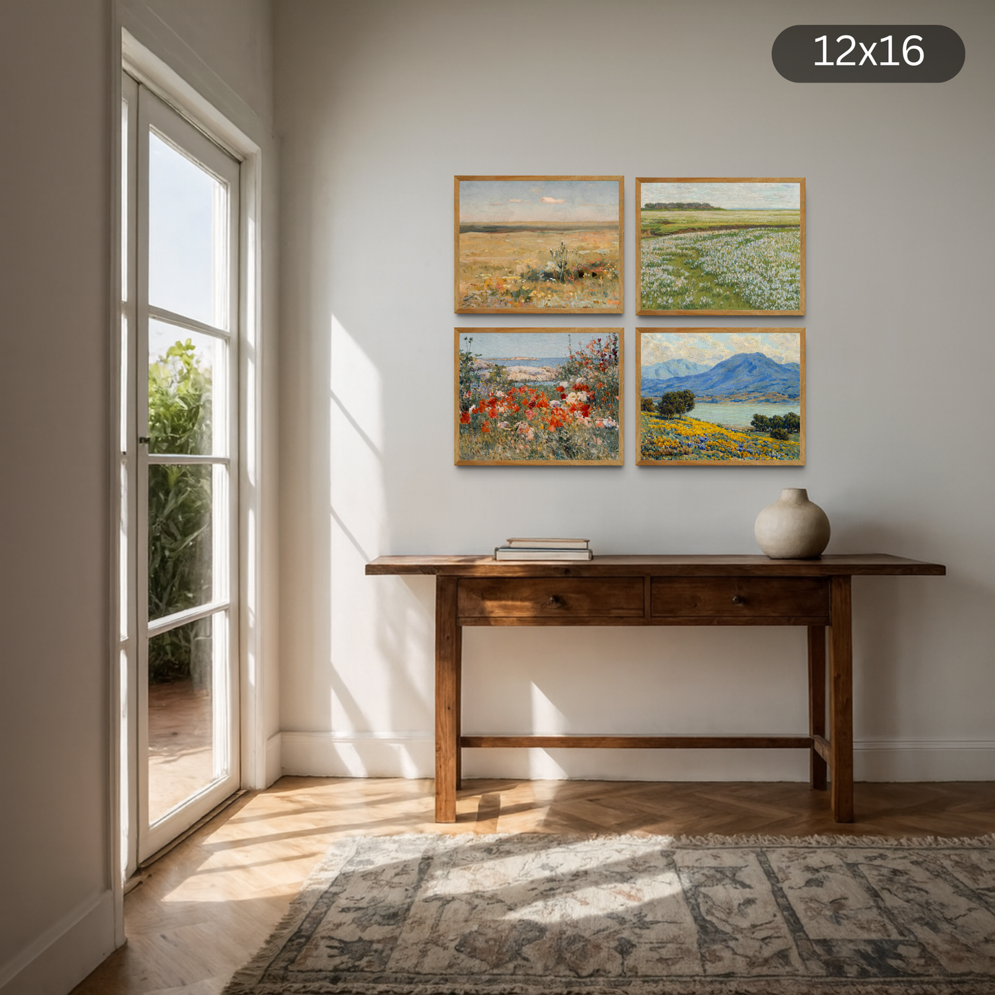Vibrant Landscape Set of 4