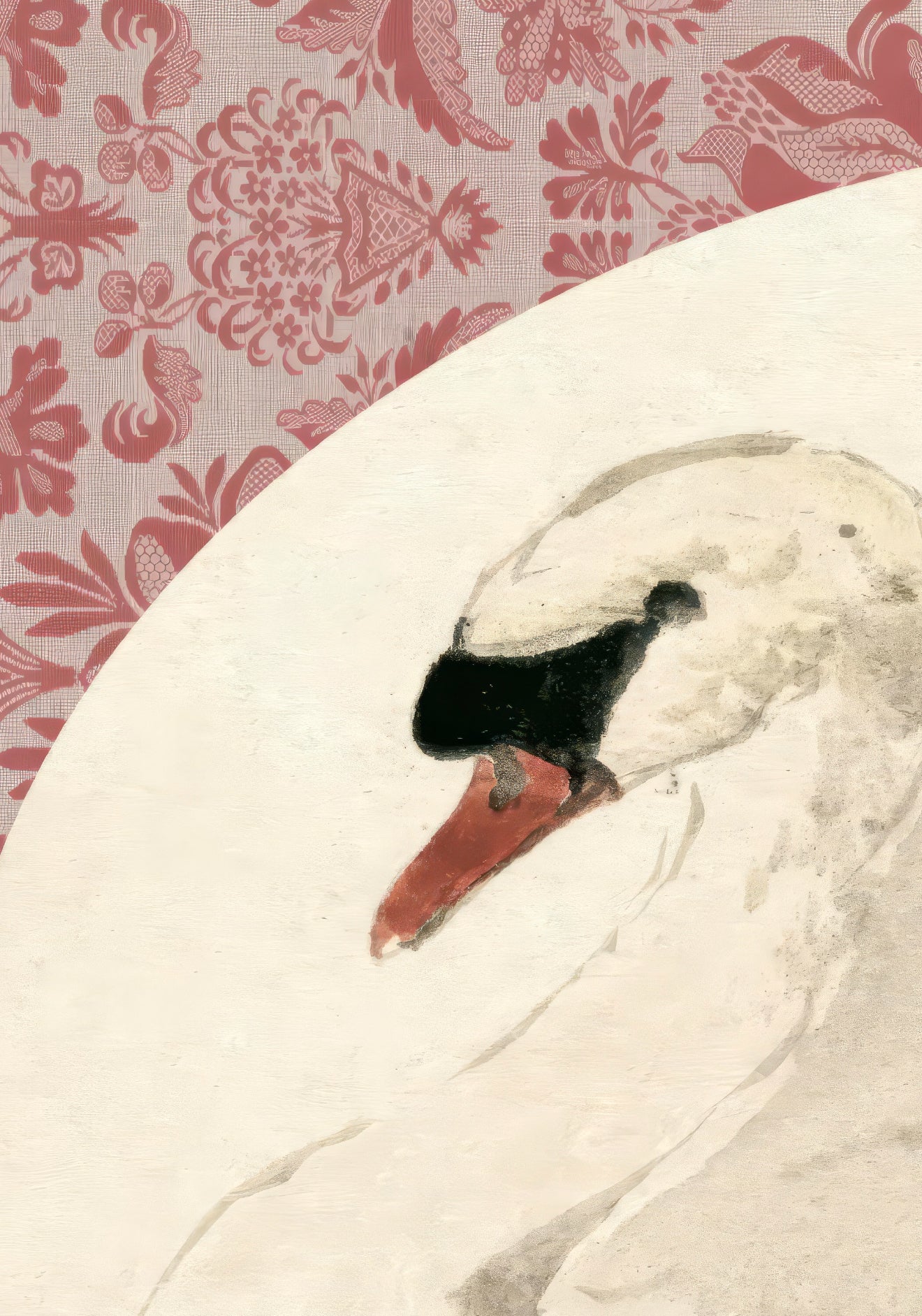 Mute Swan w/Florals