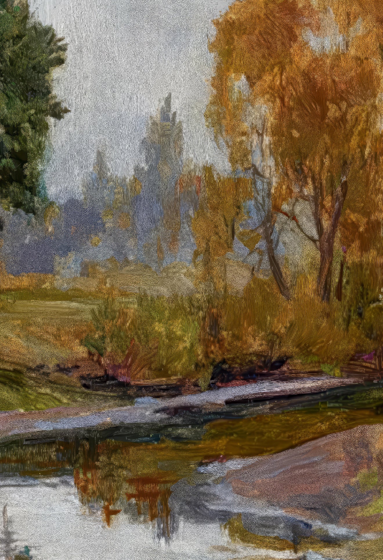 Trees and a River