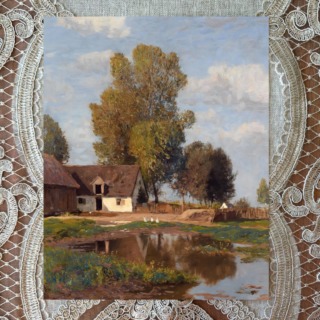 Farmhouse Country Scene