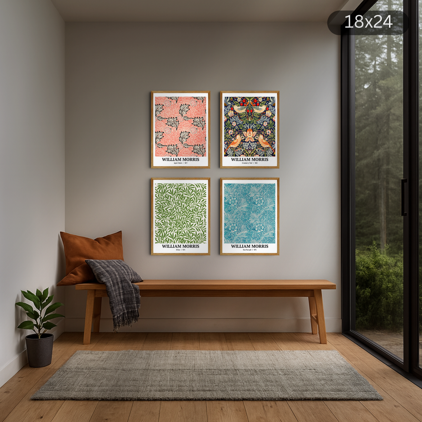 William Morris Set of 4
