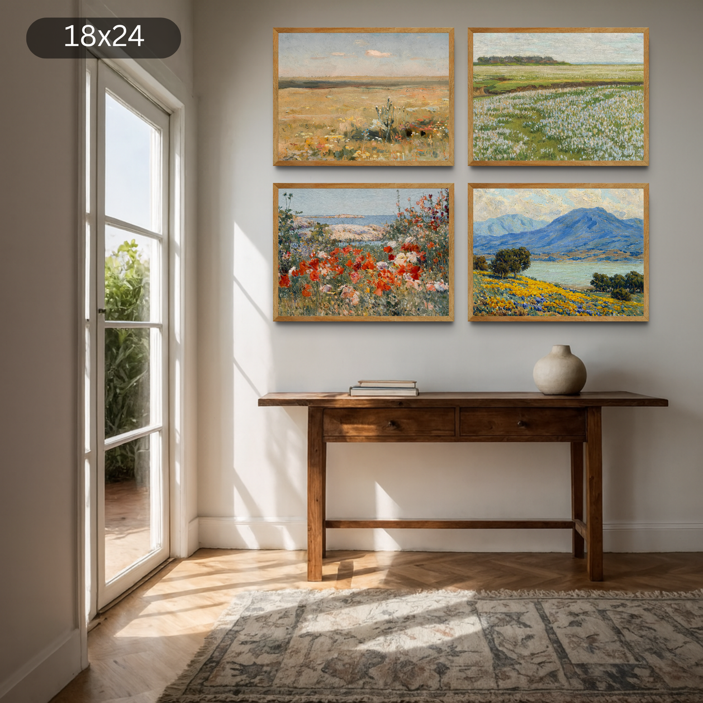 Vibrant Landscape Set of 4