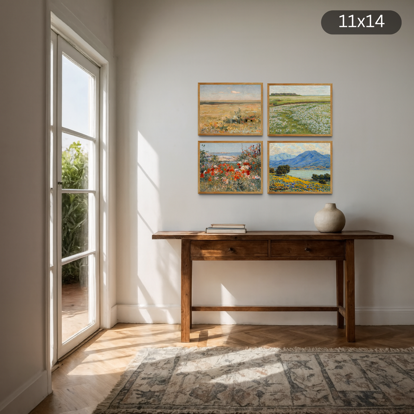 Vibrant Landscape Set of 4