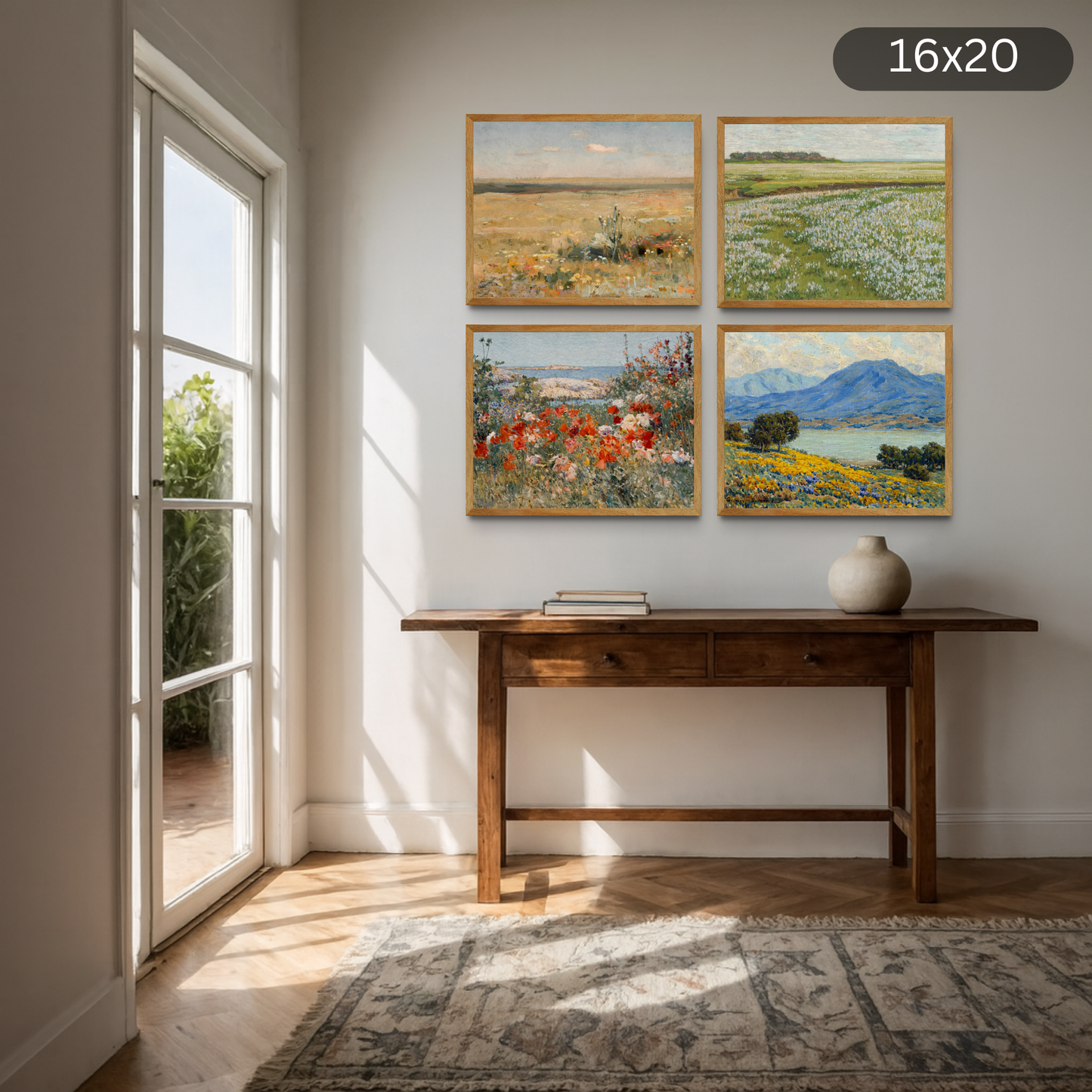 Vibrant Landscape Set of 4