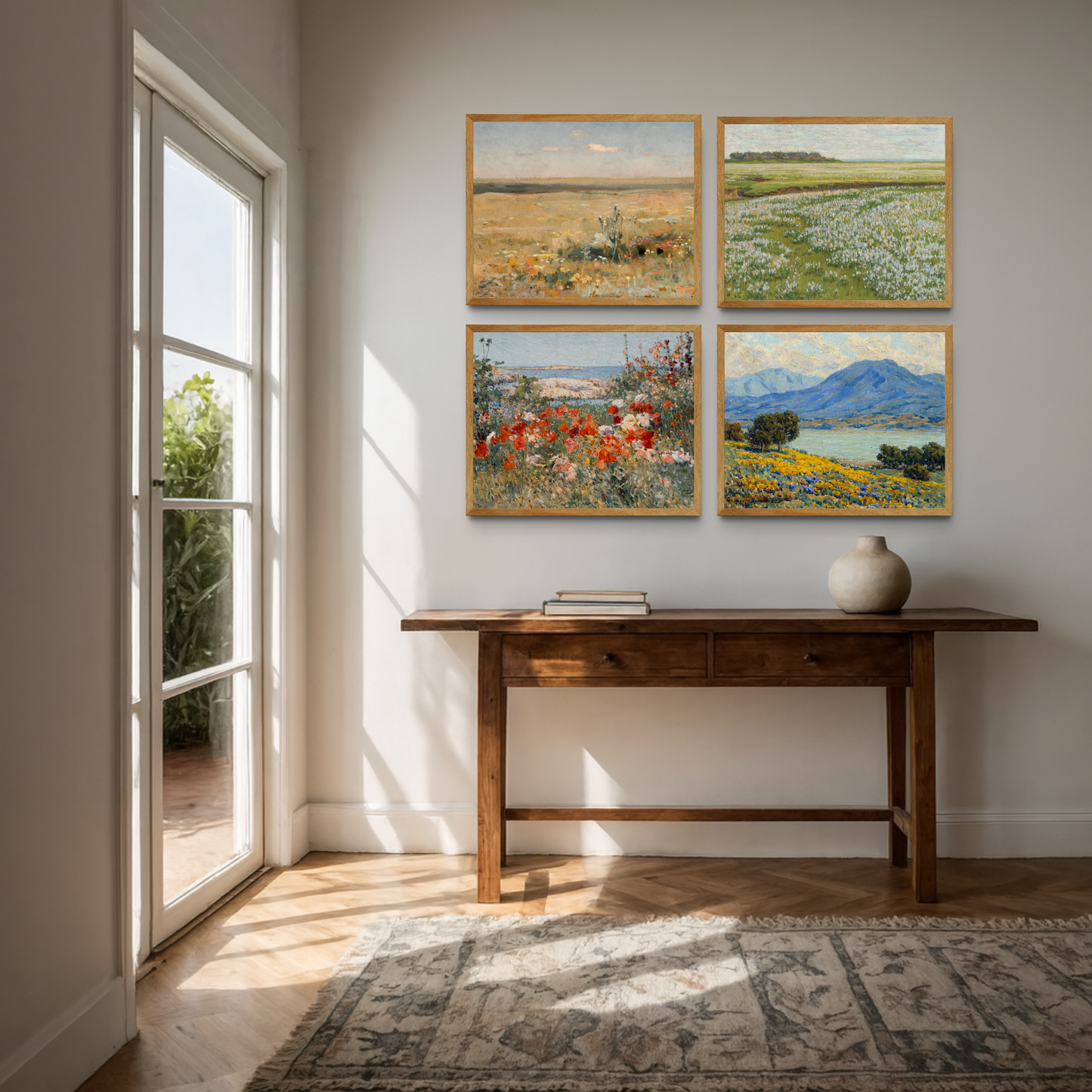 Vibrant Landscape Set of 4