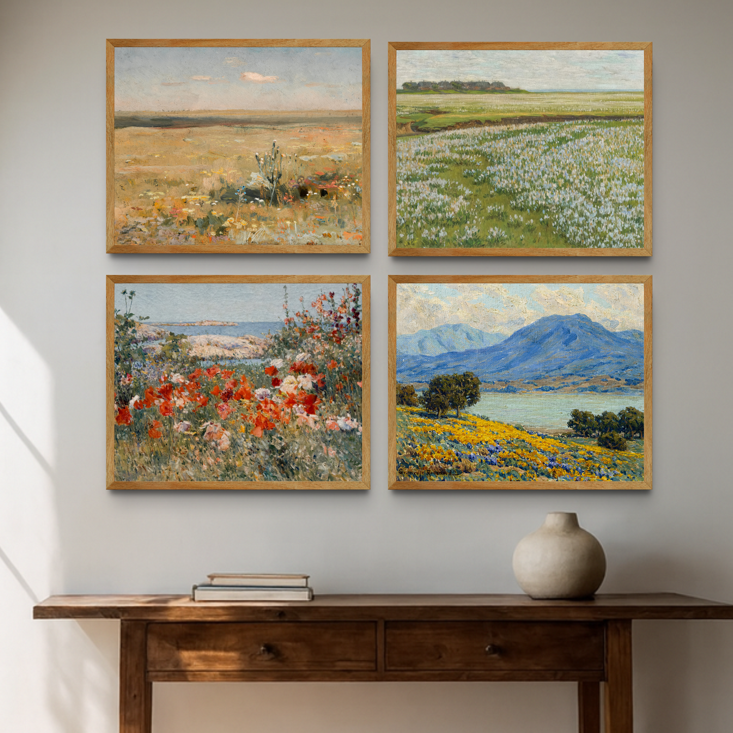 Vibrant Landscape Set of 4