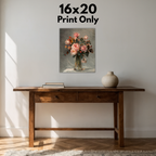 Roses in a Glass Vase