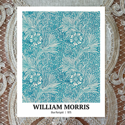 William Morris: Blue Marigold