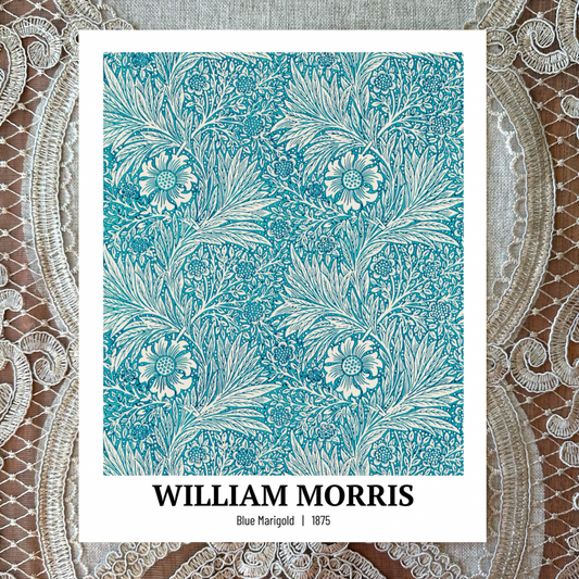 William Morris: Blue Marigold