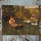 Little Girl With Ducks