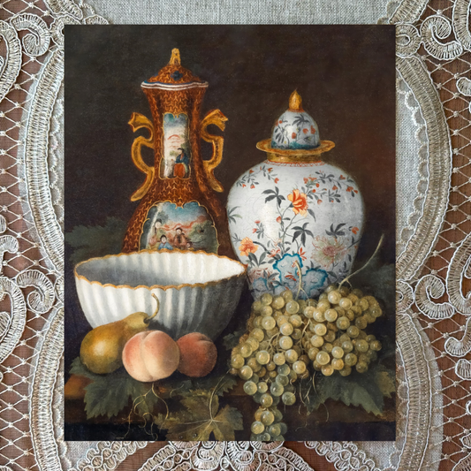 Oriental Vases & Fruit