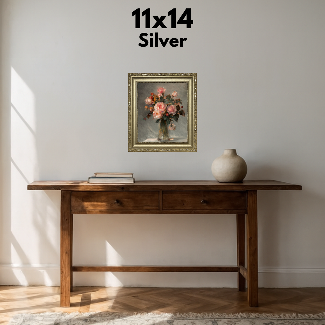 Roses in a Glass Vase