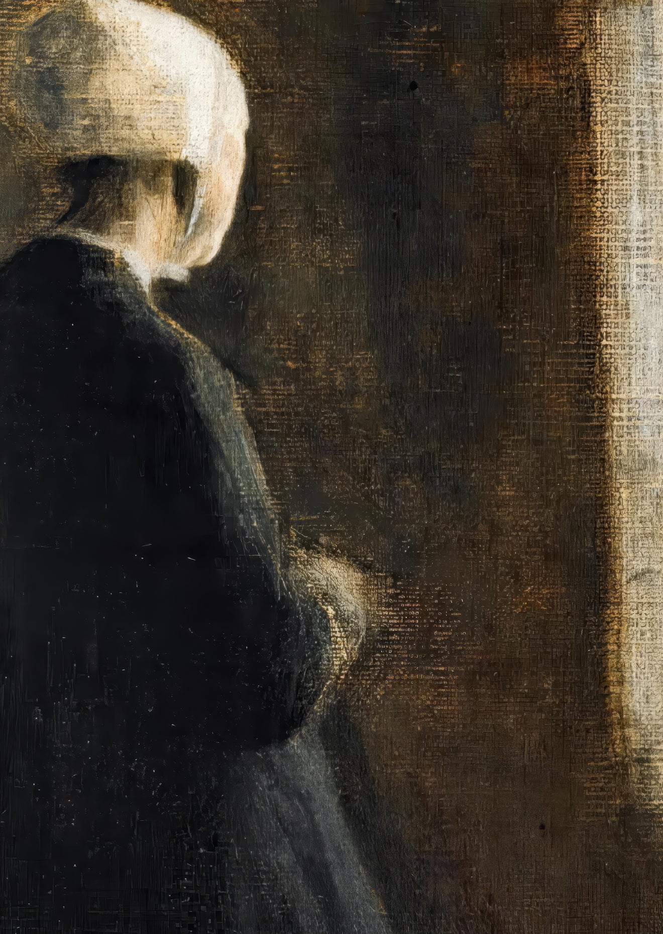 Woman in Black Dress