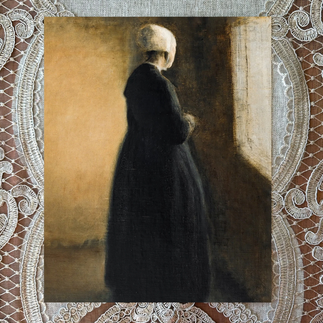 Woman in Black Dress