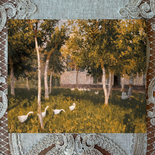 Geese in the Garden