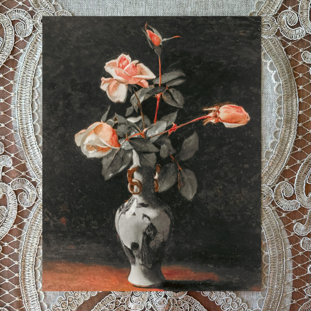 Roses in a Chinese Vase