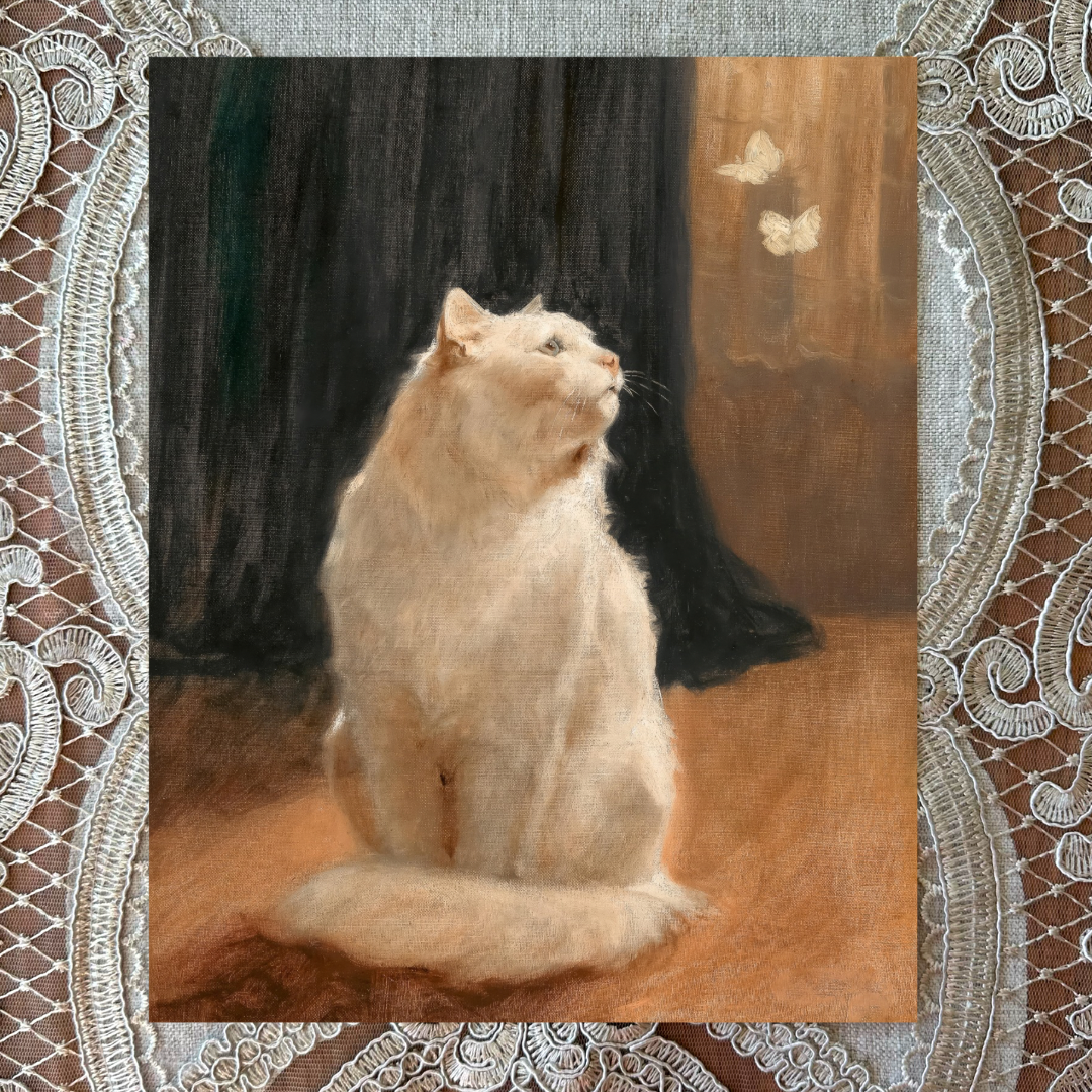 Cat and the Butterflies