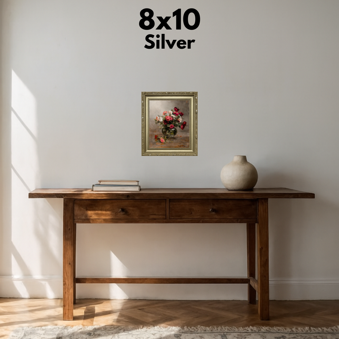 Vase of Colorful Roses