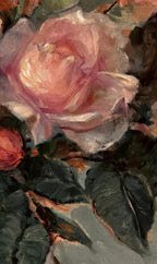 Roses in a Glass Vase