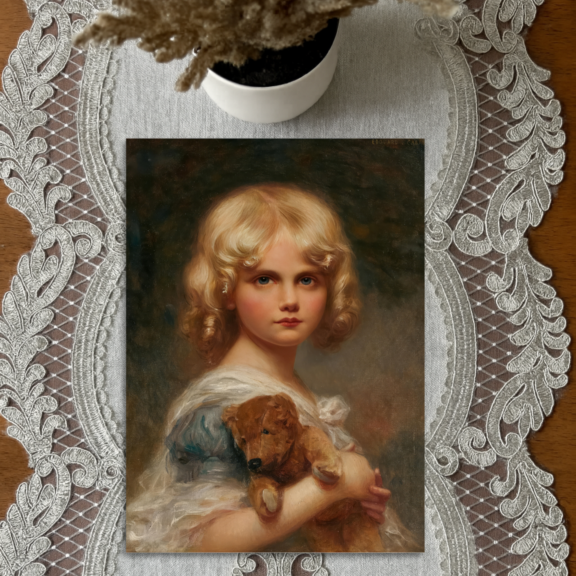 Eva With The Teddy Bear