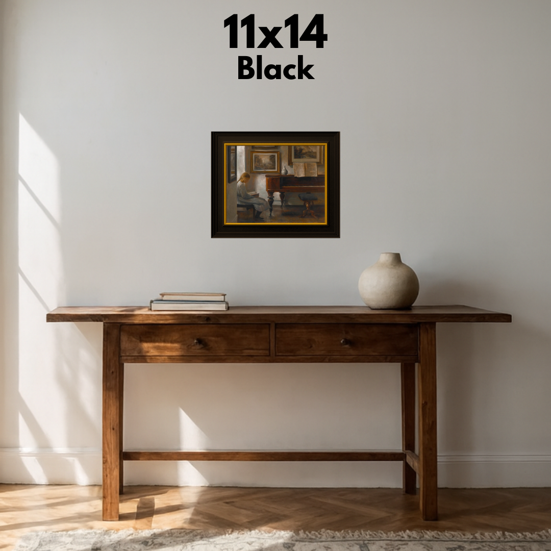 Reading By The Piano