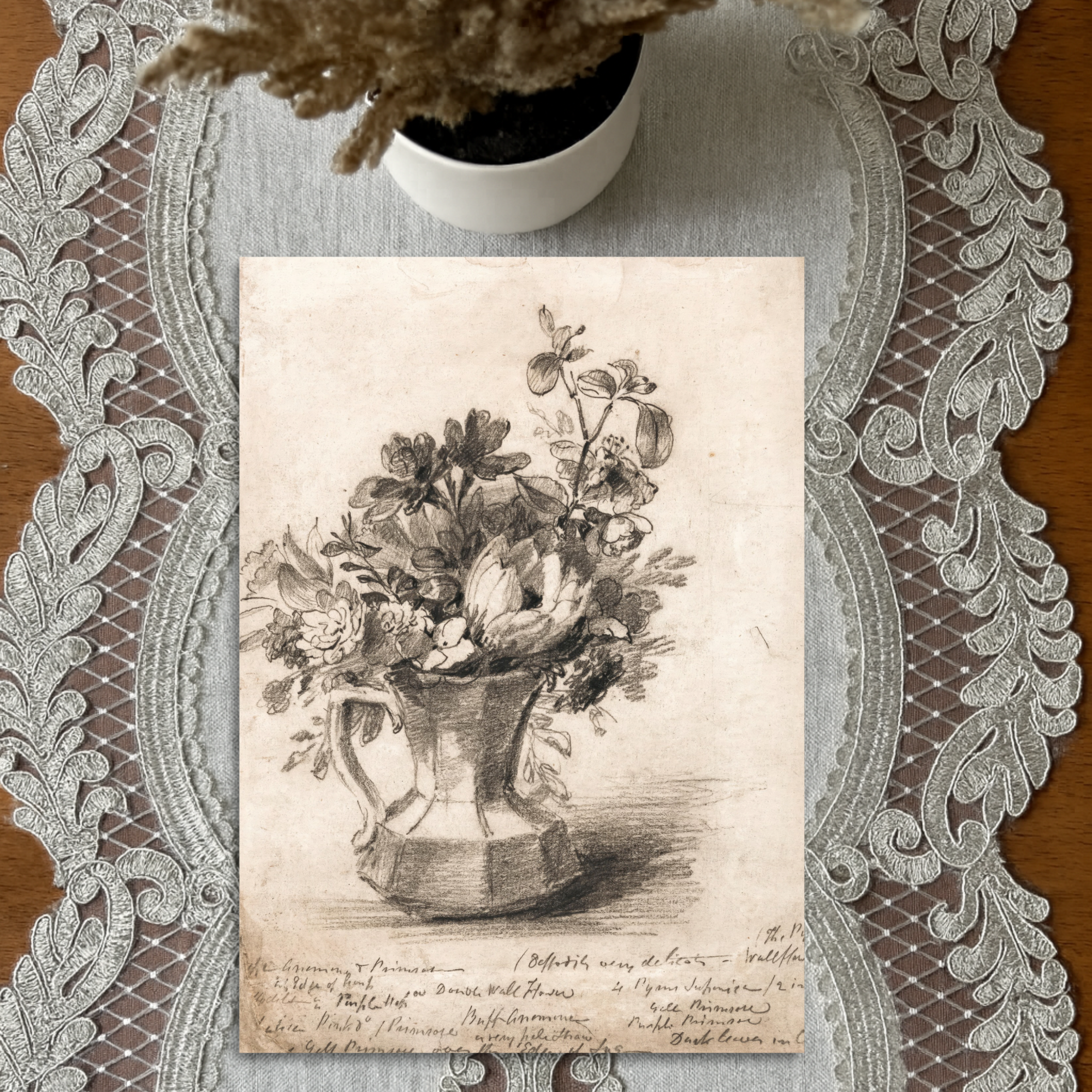 Flowers in a Pitcher