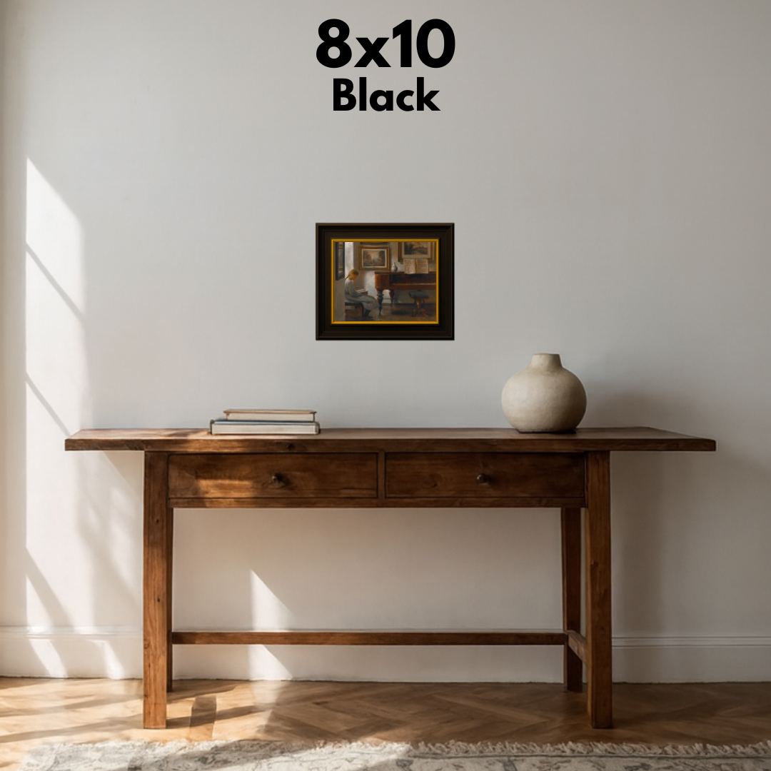 Reading By The Piano