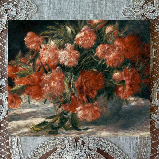 Oil-Painted Peonies