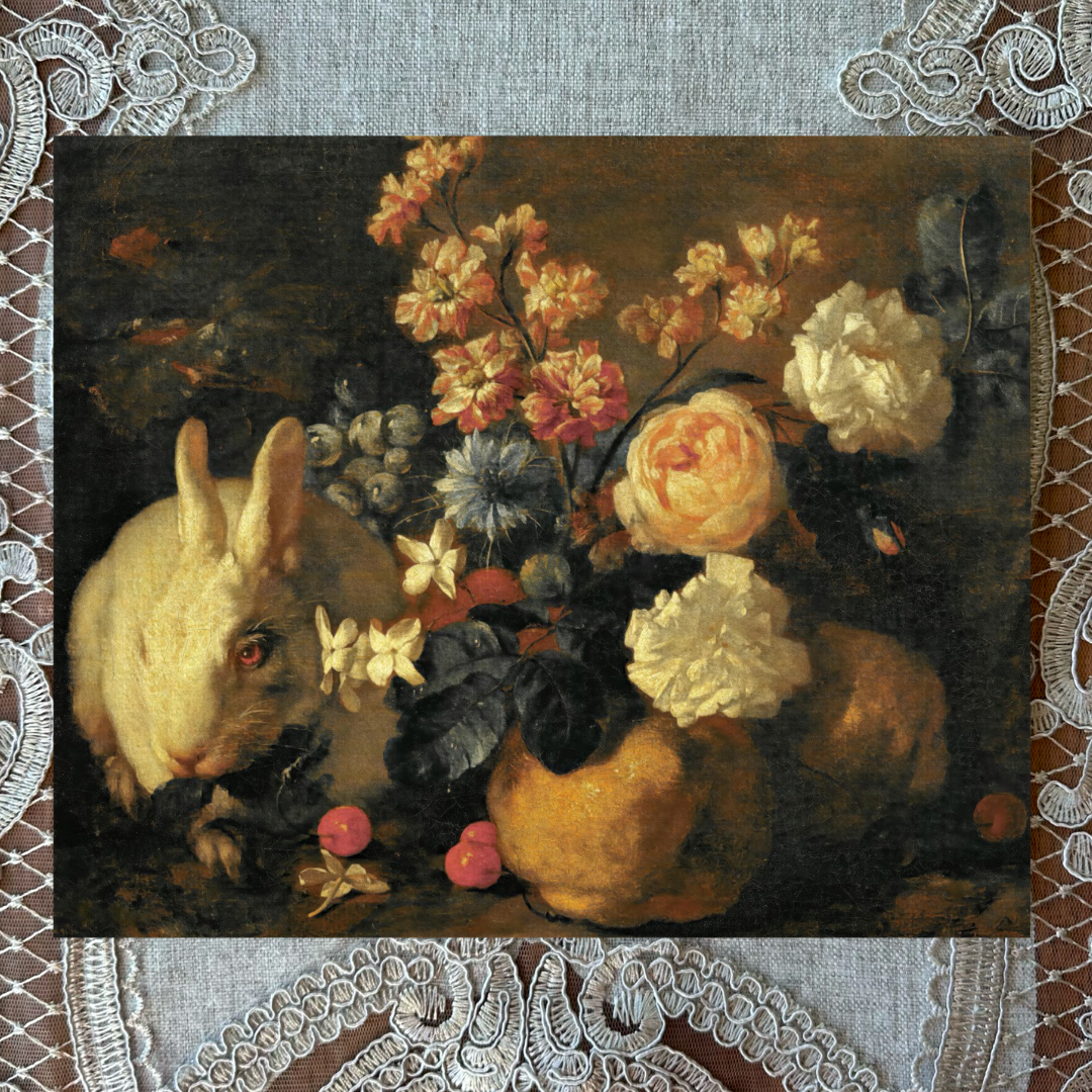 White Rabbit in Blooms