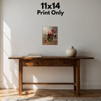 Vase of Colorful Roses