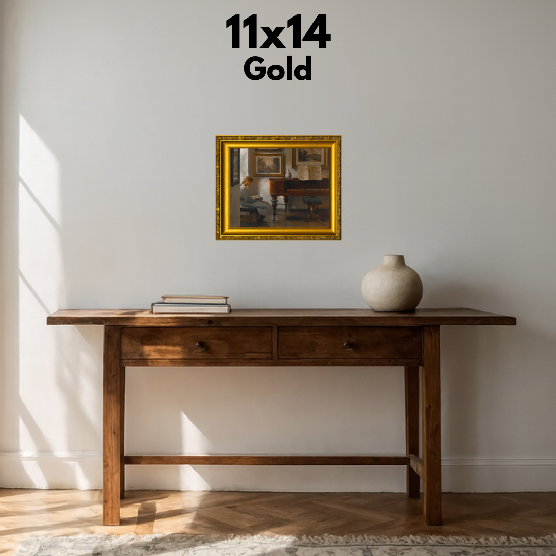 Reading By The Piano