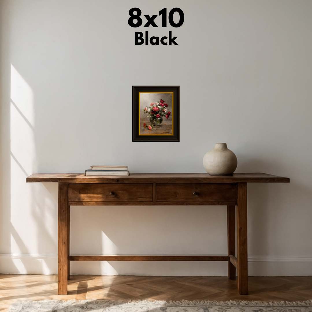 Vase of Colorful Roses