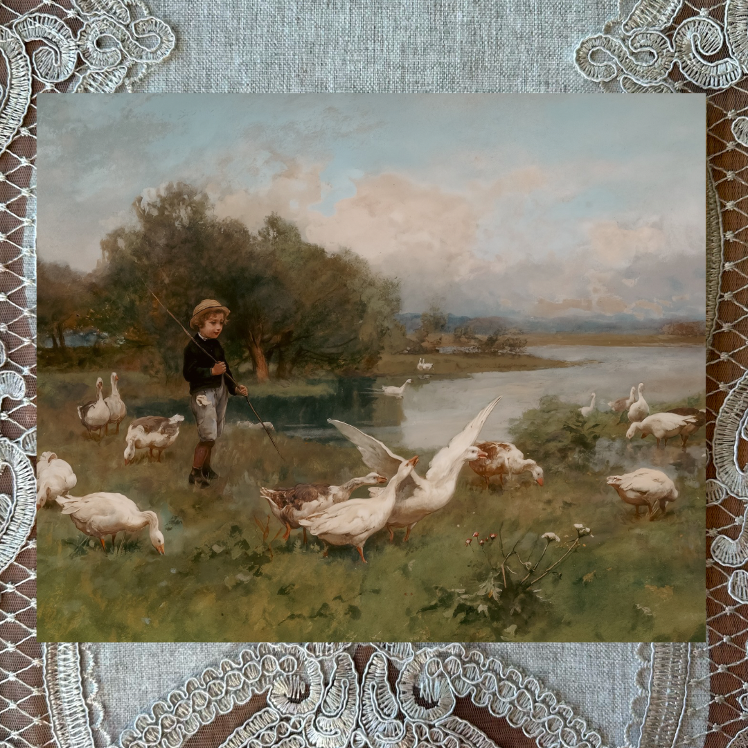 Geese on the Riverbank