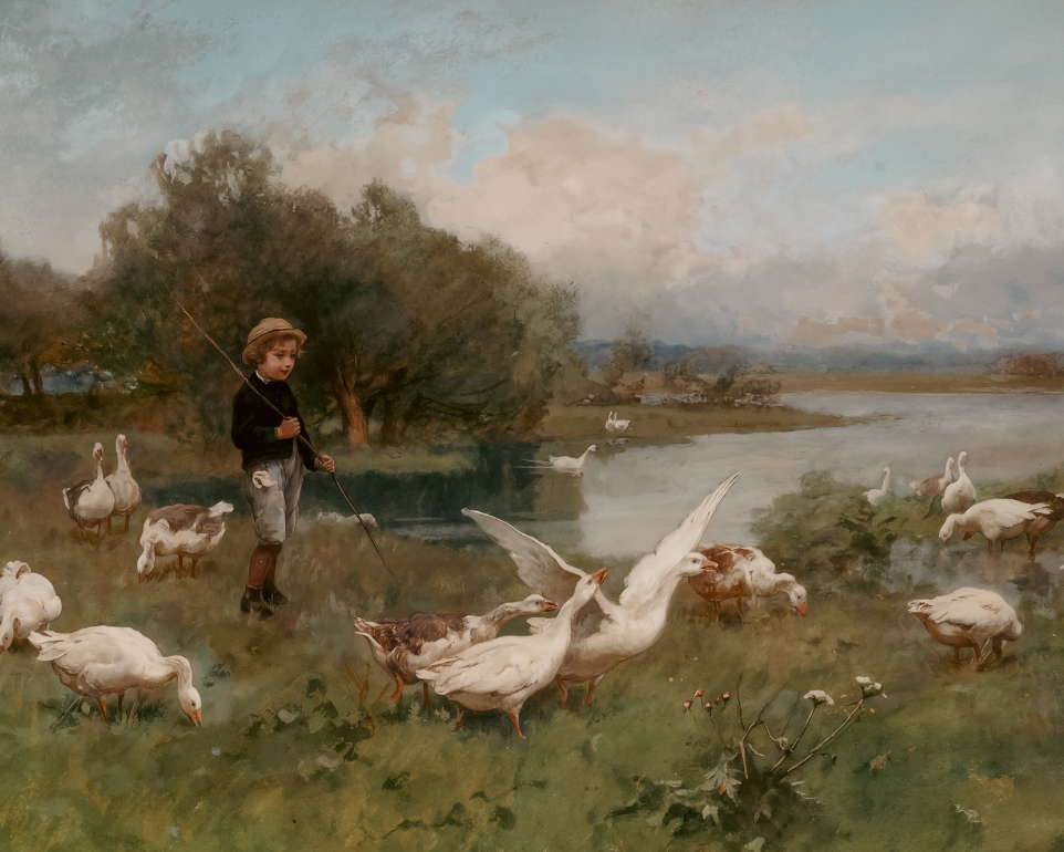 (TESTER) Geese on the Riverbank