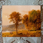 Autumn Scene With Cows