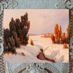 Winter Landscape With Trees