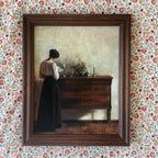 Artist's Wife Reading 8"x10" Brown Walnut Frame