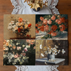 Warm Florals Set of 4